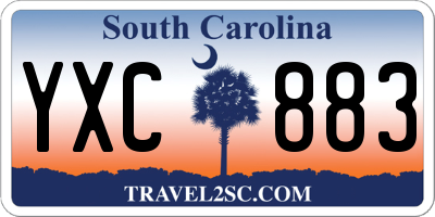 SC license plate YXC883