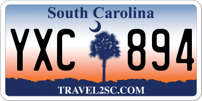 SC license plate YXC894