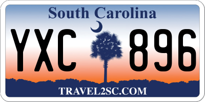 SC license plate YXC896