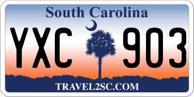 SC license plate YXC903