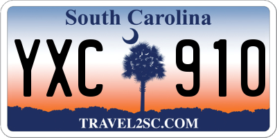 SC license plate YXC910