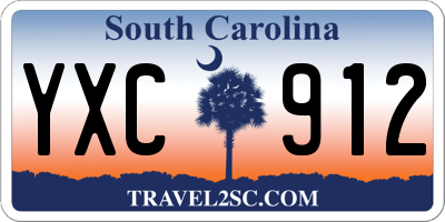 SC license plate YXC912