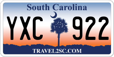 SC license plate YXC922