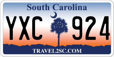 SC license plate YXC924