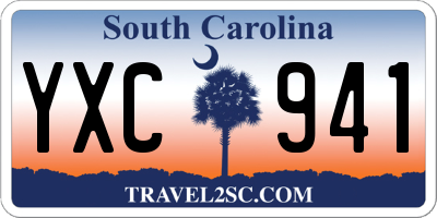 SC license plate YXC941