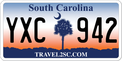 SC license plate YXC942