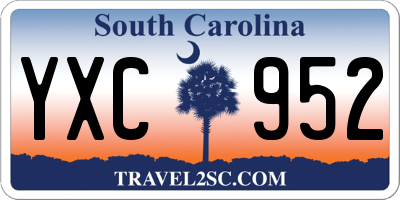 SC license plate YXC952