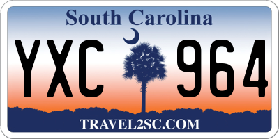 SC license plate YXC964