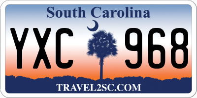 SC license plate YXC968