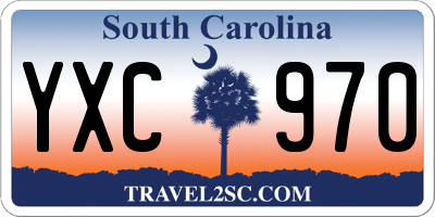 SC license plate YXC970