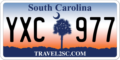 SC license plate YXC977