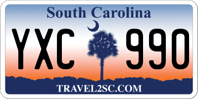 SC license plate YXC990