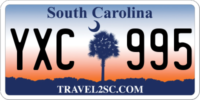 SC license plate YXC995