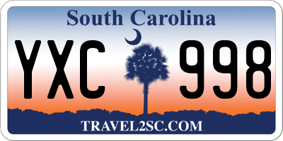 SC license plate YXC998