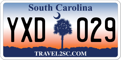 SC license plate YXD029