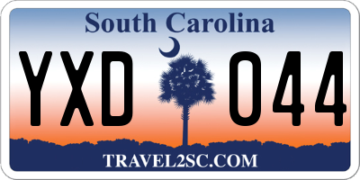 SC license plate YXD044