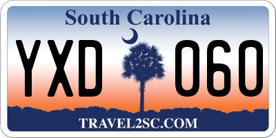 SC license plate YXD060