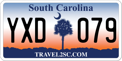 SC license plate YXD079
