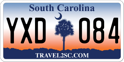 SC license plate YXD084
