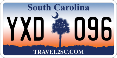 SC license plate YXD096