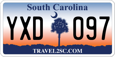 SC license plate YXD097