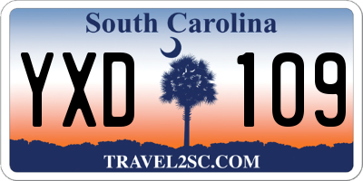 SC license plate YXD109