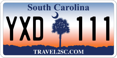 SC license plate YXD111