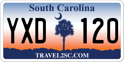 SC license plate YXD120