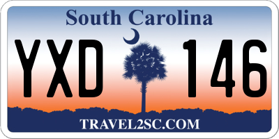 SC license plate YXD146