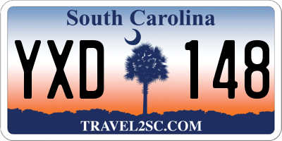 SC license plate YXD148