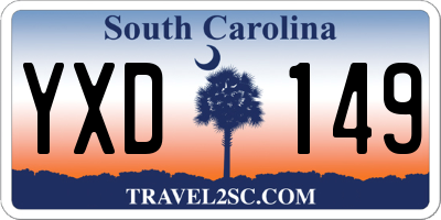 SC license plate YXD149