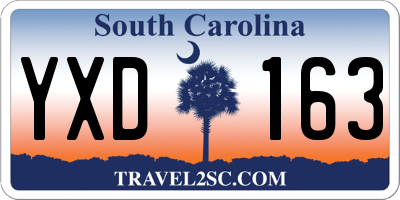 SC license plate YXD163