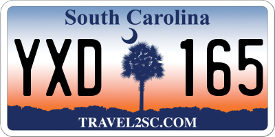 SC license plate YXD165