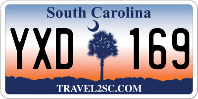 SC license plate YXD169