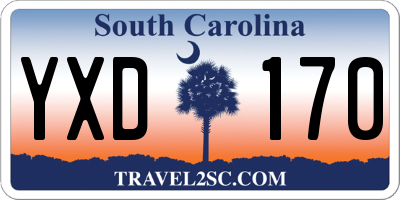 SC license plate YXD170