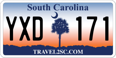 SC license plate YXD171