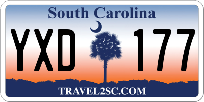 SC license plate YXD177