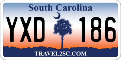 SC license plate YXD186