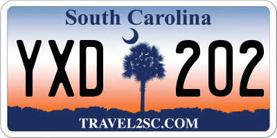 SC license plate YXD202