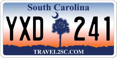 SC license plate YXD241