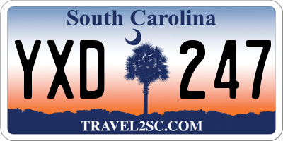 SC license plate YXD247