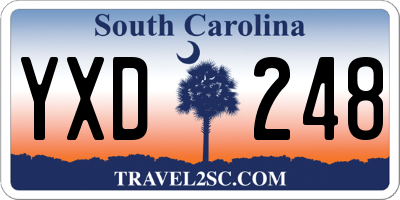 SC license plate YXD248