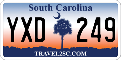 SC license plate YXD249