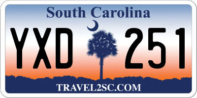 SC license plate YXD251