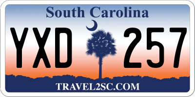 SC license plate YXD257