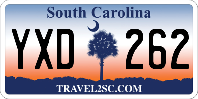 SC license plate YXD262
