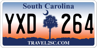 SC license plate YXD264