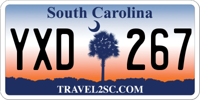 SC license plate YXD267