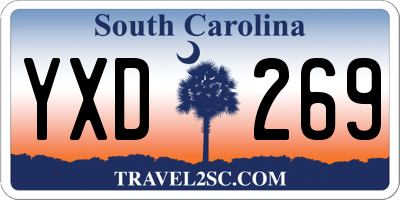 SC license plate YXD269