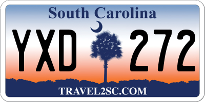 SC license plate YXD272